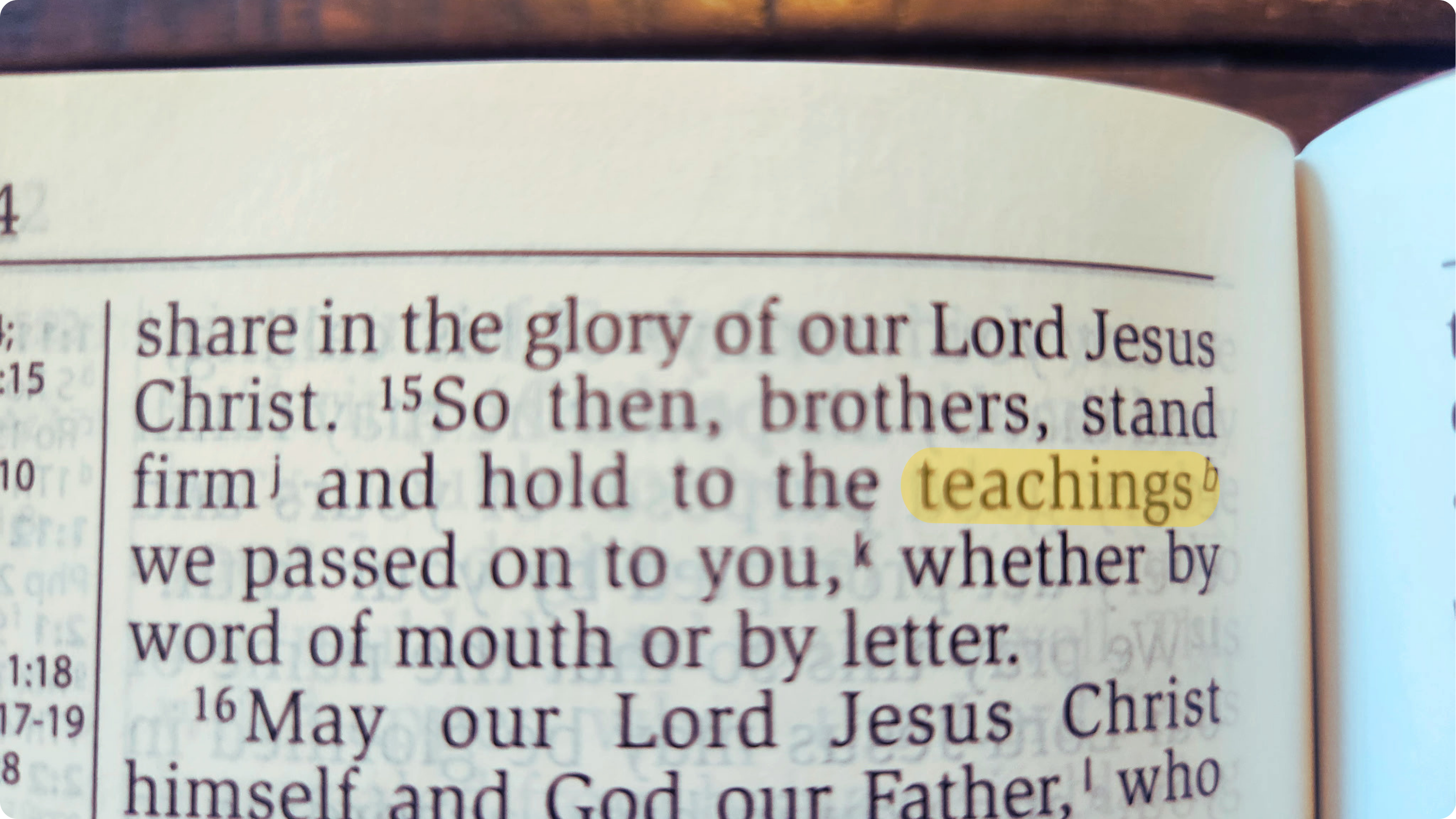 Picture from NIV